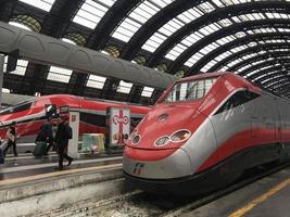 MILAN, ITALY - APRIL 9 2018 - Milan Central railway station crow photo