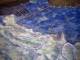 VATICAN CITY, ROME - FEBRUARY 26 2022 - Famous mural geographic maps photo