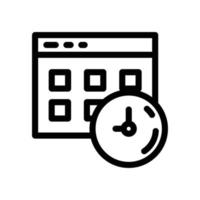 icono de reloj, hora, alarma, reloj digital. ilustraciones de diseño vectorial que son adecuadas para su uso como elementos, sitios web, aplicaciones, pancartas, afiches, etc. vector