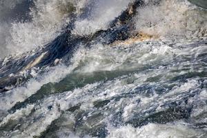 coastal Sea Storm tempest big wave detail photo