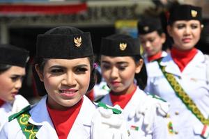 UBUD, INDONESIA - AUGUST 17 2016 - Independence day is celebrating all around in the country photo