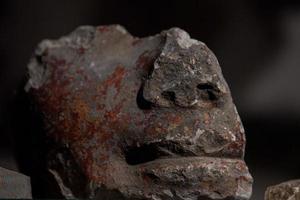 stone egyptian lips statue detail close up photo