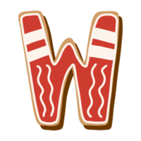 Alfabeto de galletas navideñas png