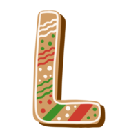 Christmas Cookie Alphabet png