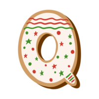 Christmas Cookie Alphabet png