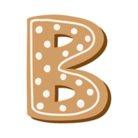 alfabeto de biscoito de natal png