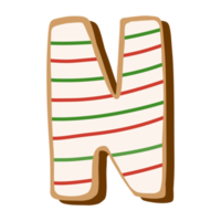 Alfabeto de galletas navideñas png