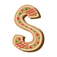 Alfabeto de galletas navideñas png