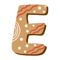 alphabet de biscuits de noël png