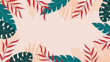 tropical background template vector