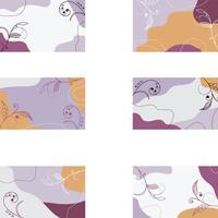 collection of abstract templates vector