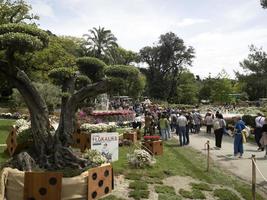 génova, italia - 7 de mayo de 2022 - exposición floreal internacional euroflora foto