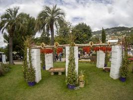 génova, italia - 7 de mayo de 2022 - exposición floreal internacional euroflora foto