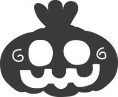 ghost halloween pumpkin black element. png