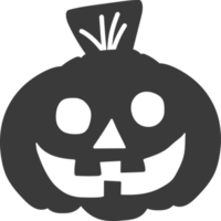 spöke halloween pumpa svart element. png