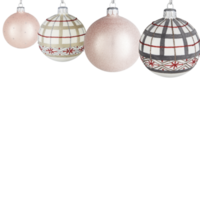 boule de noël des boules de neige décorent le chemin de détourage de l'arbre de noël fond transparent png