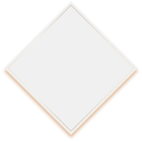 White Square Frame with Shadow png