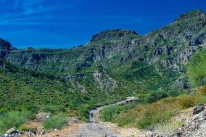 Sierra Guadalupe upland in baja california landscape panorama photo