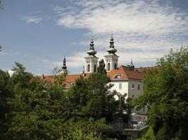 Graz Austria historical buildings from river photo