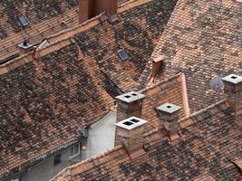 Graz austria roofs details tiles photo