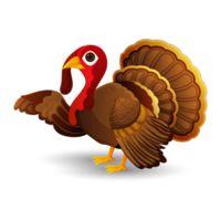oiseau de dinde pour le jour de thanksgiving png