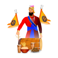 glückliche vaisakhi sikh festivalfeier grußkarte png