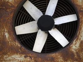 old rusted industrial fan photo