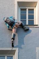 climber on a building photo