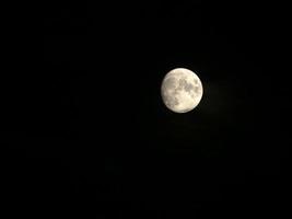 luna llena en negro foto