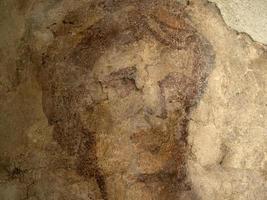 Old roman painting detail photo