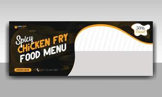 Restaurant food banner vector