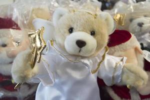 christmas angel teddy bear photo