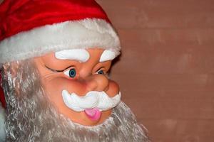 Santa claus face close up detail photo