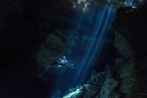 cenotes cave diving in Mexico photo