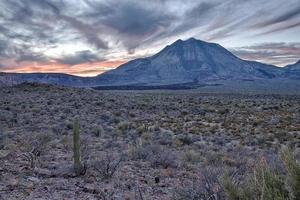 volcano Las Tres Virgenes Baja California Sur panorama at sunset photo