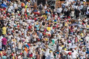 GENOVA, ITALY - MAY 27 2017 - Pope Francis visiting Genoa for the mass in Kennedy Place photo