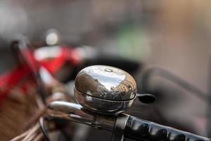 old bicycle bell in cambridge great britain photo
