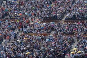 GENOVA, ITALY - MAY 27 2017 - Pope Francis visiting Genoa for the mass in Kennedy Place photo