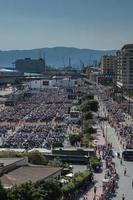 GENOVA, ITALY - MAY 27 2017 - Pope Francis visiting Genoa for the mass in Kennedy Place photo