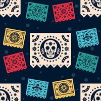 Papel Picado Seamless Background vector