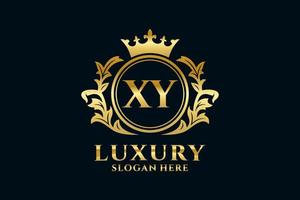 Initial XY Letter Royal Luxury Logo template in vector art for luxurious branding projects and other vector illustration.
