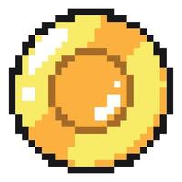 coin pixel art vector