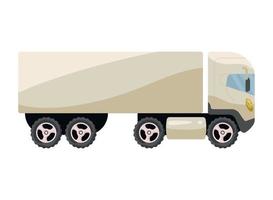 truck cargo mockup vector