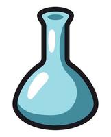 chemical flask cartoon vector