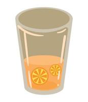 icono de jugo de naranja vector