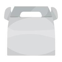 mockup paper bag with handle vector
