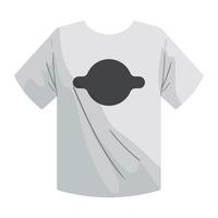 maqueta camiseta blanca vector