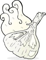 freehand drawn cartoon garlic vector