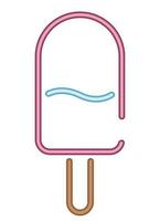 neon ice cream vector