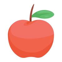 apple fruit icon vector